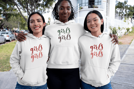 Girls Hoodie from Friends l Women's Graphic Sweatshirt l Girls Long sleeve l Friends l 90s Tee l Vintage Tee - 4Lovebirds