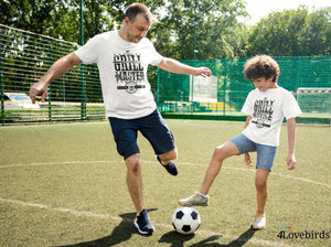 Grill Master and Grill Novice Matching Dad and Child Shirts - Daddy, Mommy & Me - 4Lovebirds