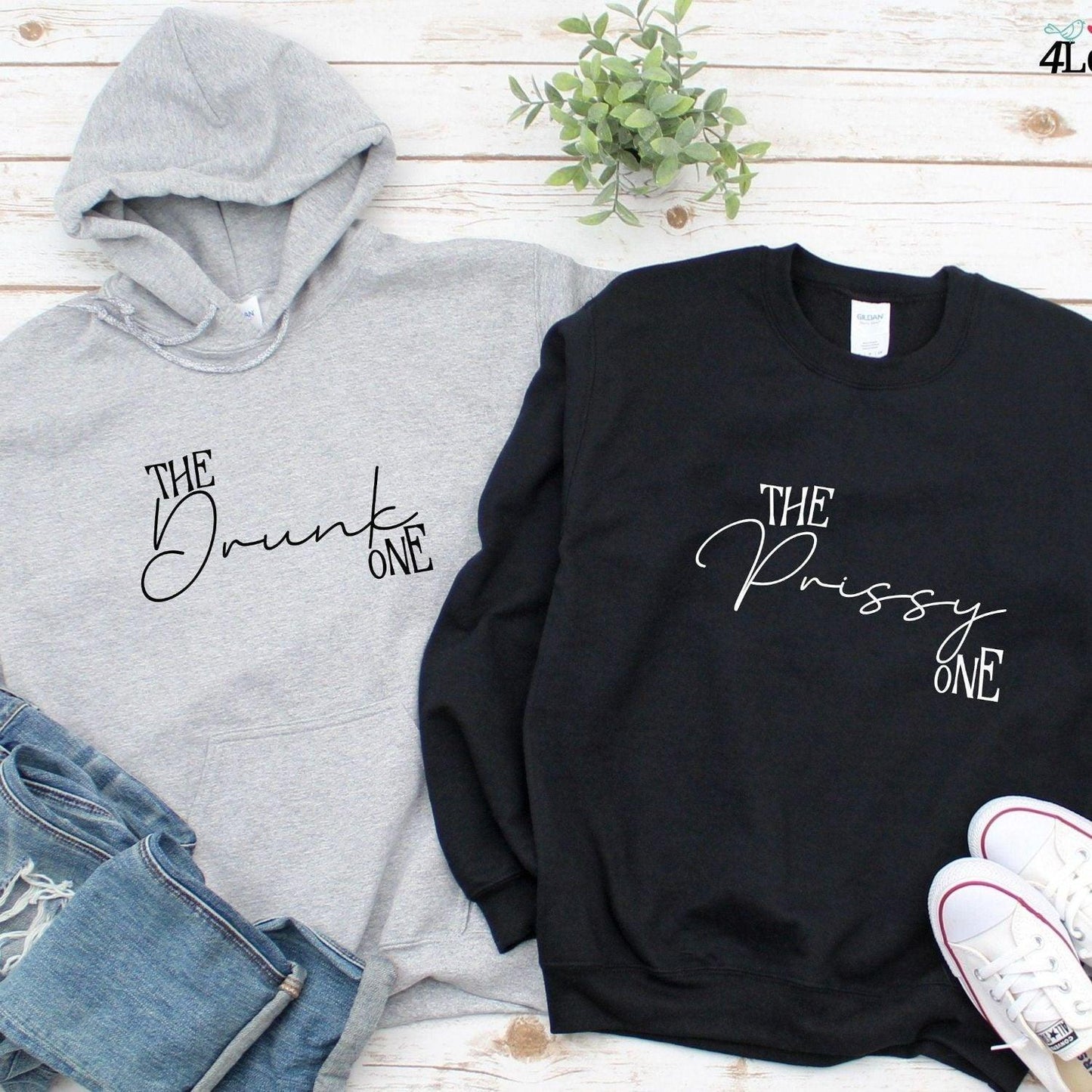 Group Matching Outfit: Personalized Girls Party Matching Set: Birthday Bitch Sweatshirt & Long Sleeve Shirt | Funny Gifts - 4Lovebirds
