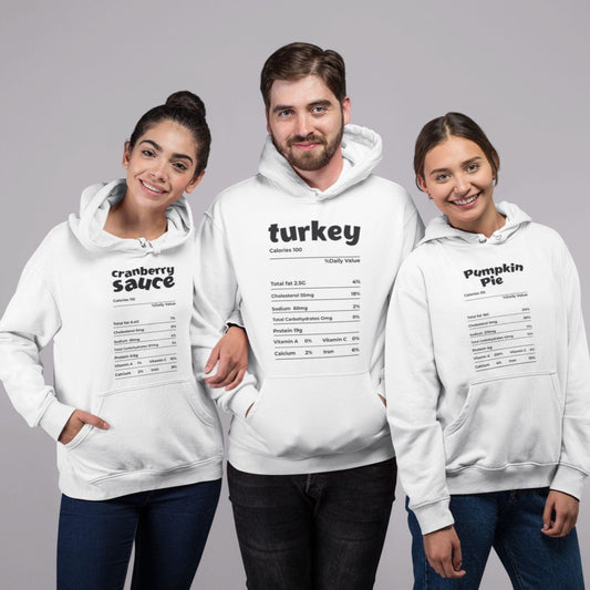 Group Matching Outfit: Thanksgiving Food, Funny Holiday Shirts for Families - 4Lovebirds