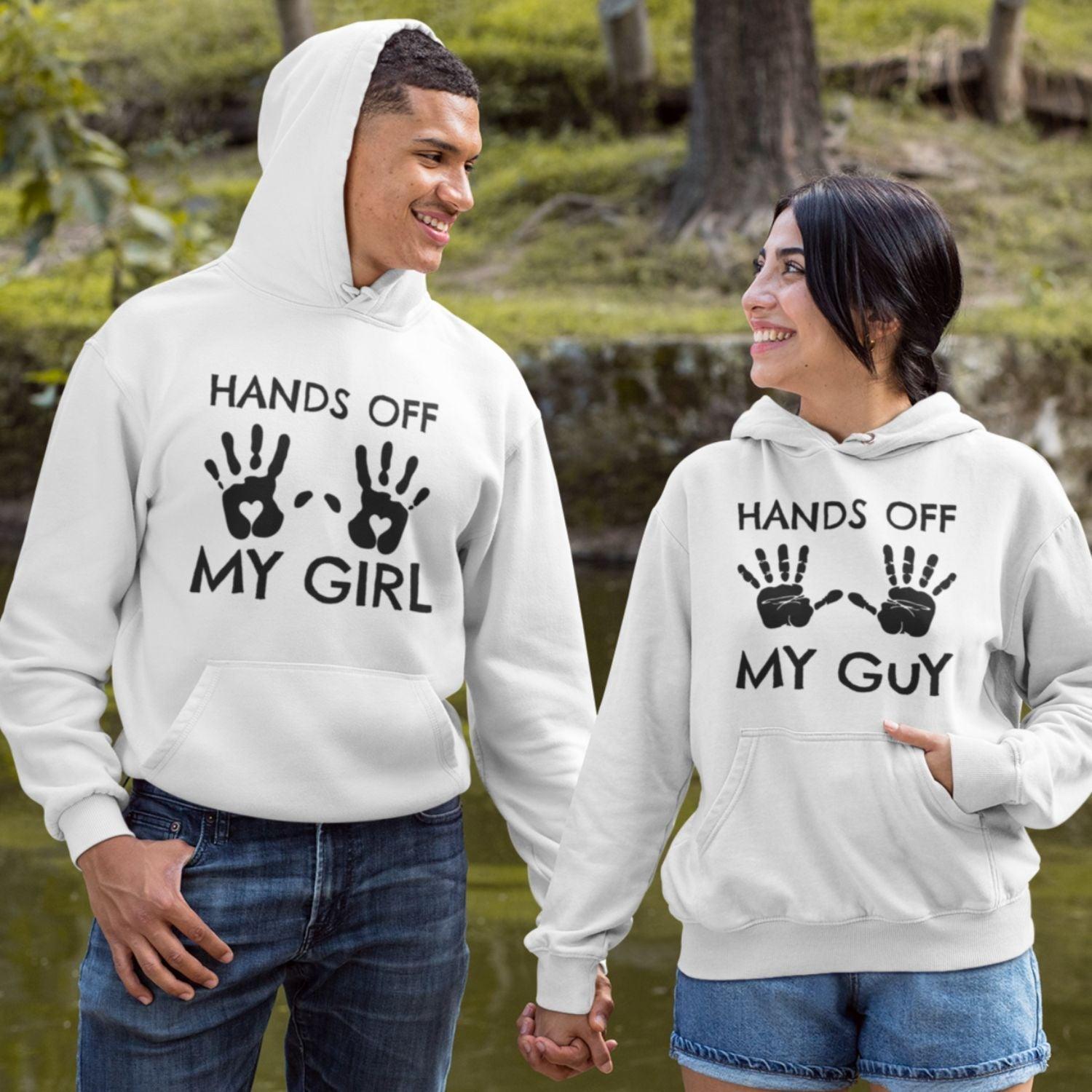 Hands Off My Girl/My Guy Set, Funny Jealous Outfits, Anniversary Gift, Matching Set - 4Lovebirds