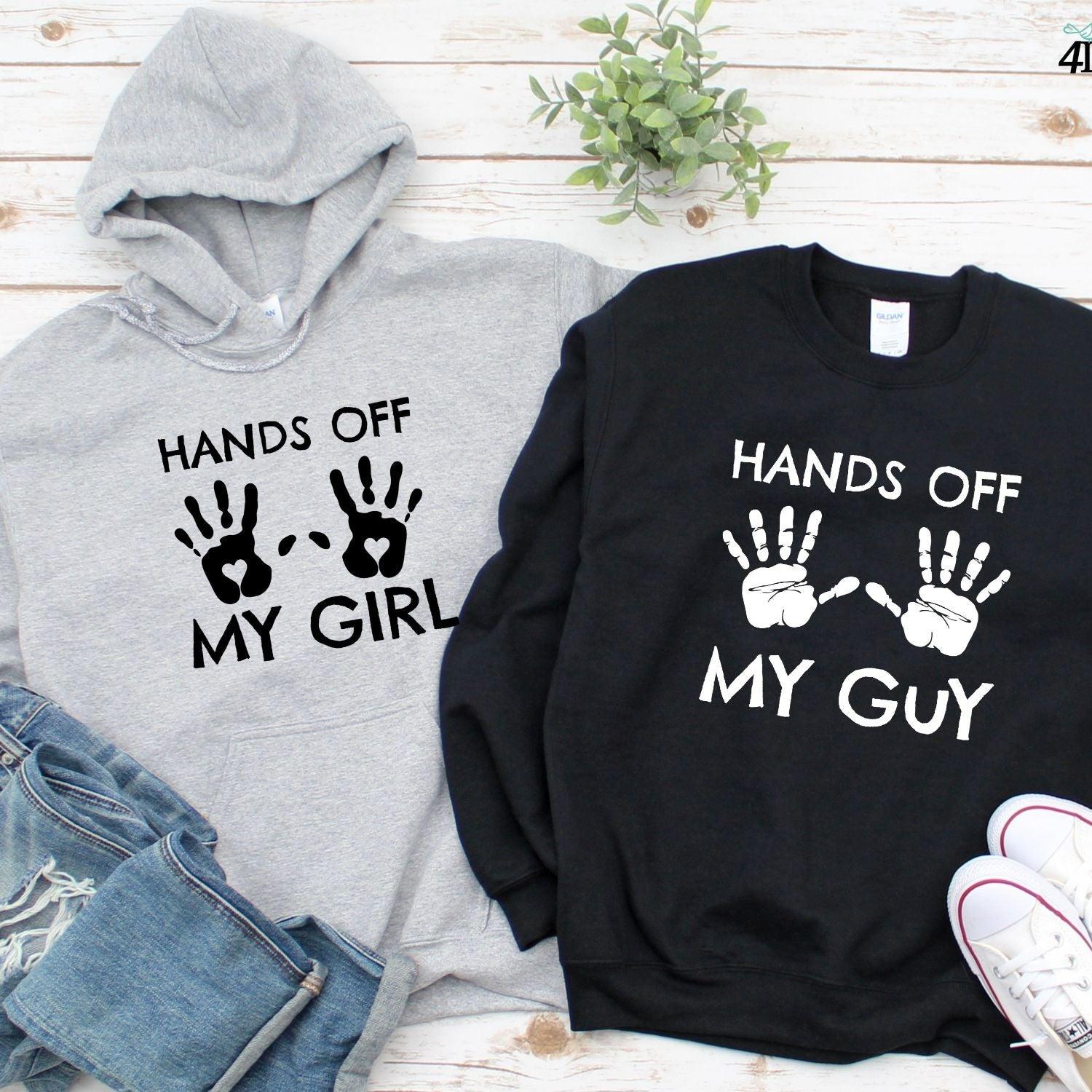 Hands Off My Girl/My Guy Set, Funny Jealous Outfits, Anniversary Gift, Matching Set - 4Lovebirds