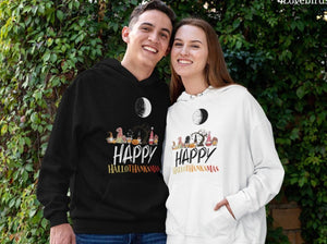 Happy Hallothanksmas Gnomes Halloween & Merry Christmas Hoodie, Halloween Gnomes Sweatshirt, Funny Gnome Shirt, Happy Thanksgiving Shirt - 4Lovebirds