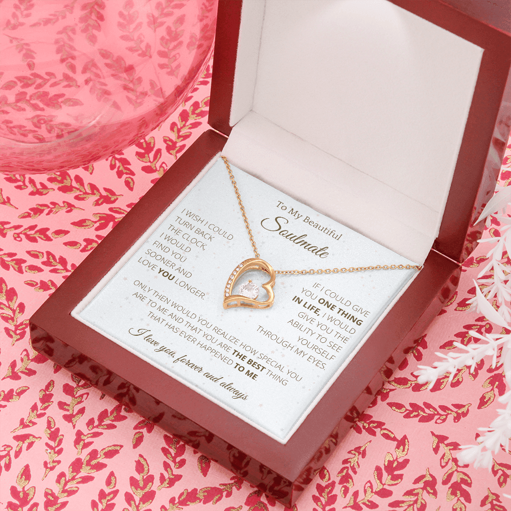 Amazon.com: To My Soulmate Necklace Birthday Christmas Jewelry Gifts For My  Wife with Message Card Box Personalized Gift Present Pendant for Future Wife  Soulmate Girlfriend Love, Gemstone, Cubic Zirconia : Clothing, Shoes