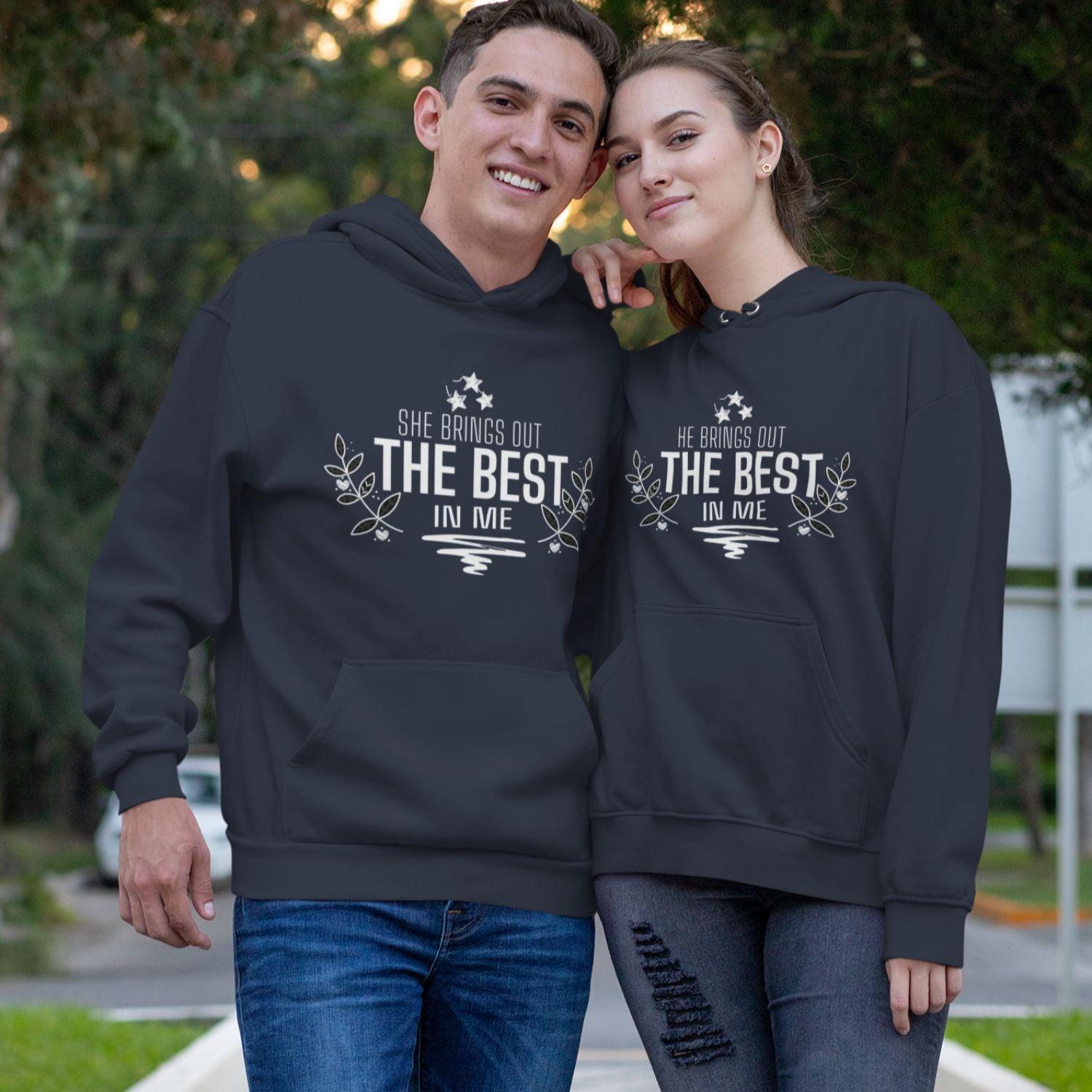 He/She Brings Out The Best In Me Matching Couple Set - 4Lovebirds
