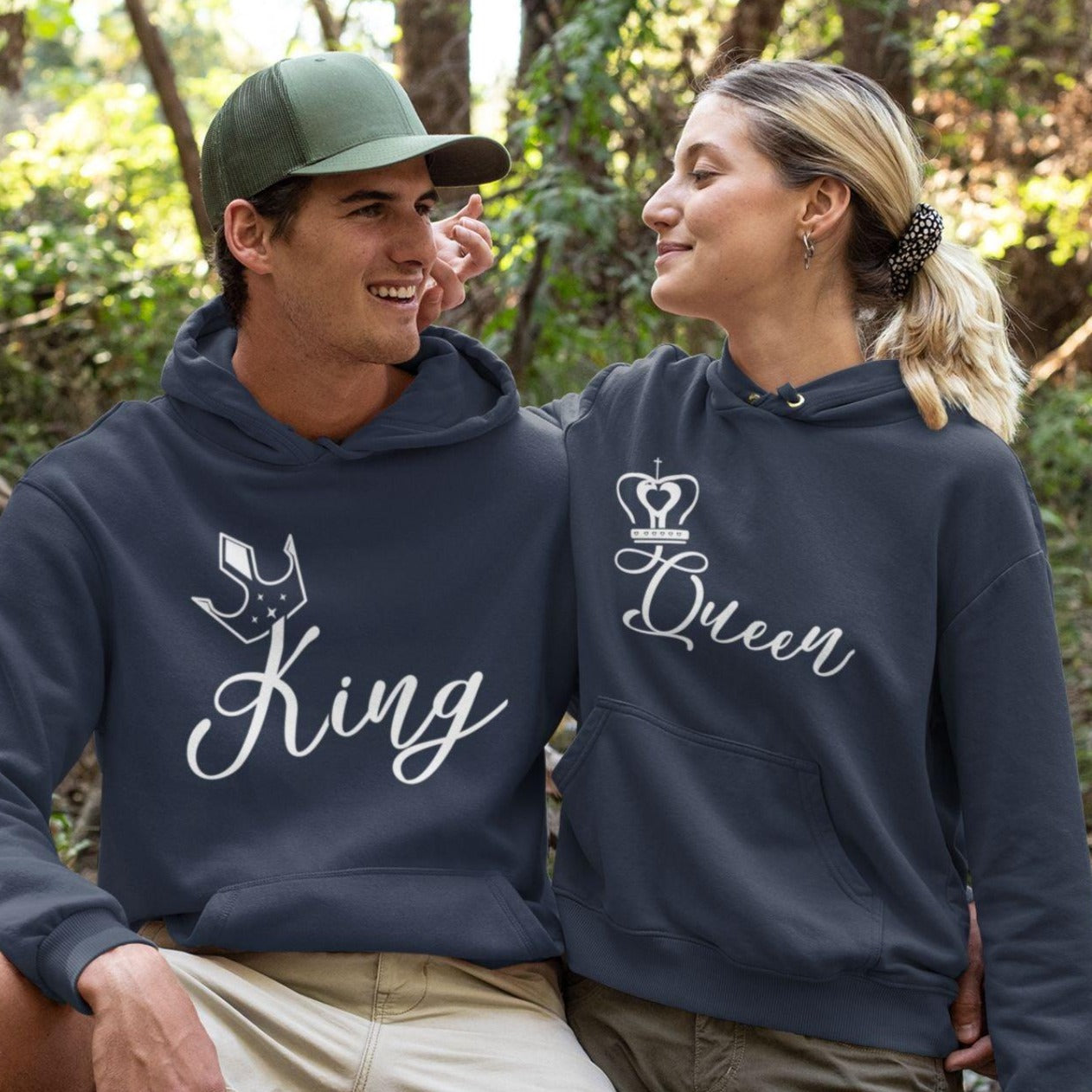 His & Hers Matching Set: King & Queen Couple Outfits & Sweatshirts - 4Lovebirds