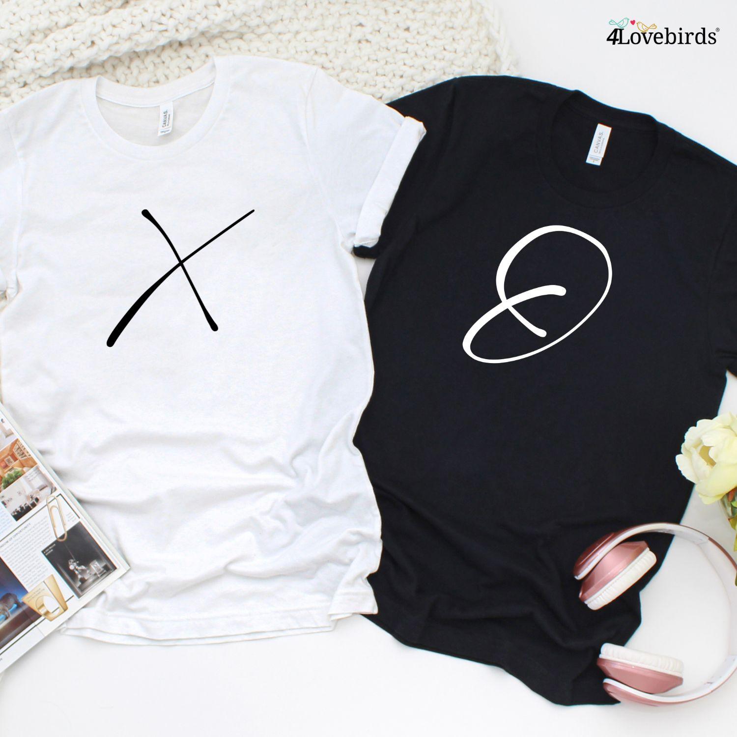 His & Hers Matching Set: X & 0 Couples Outfits, Wedding & Valentine's Gifts - 4Lovebirds