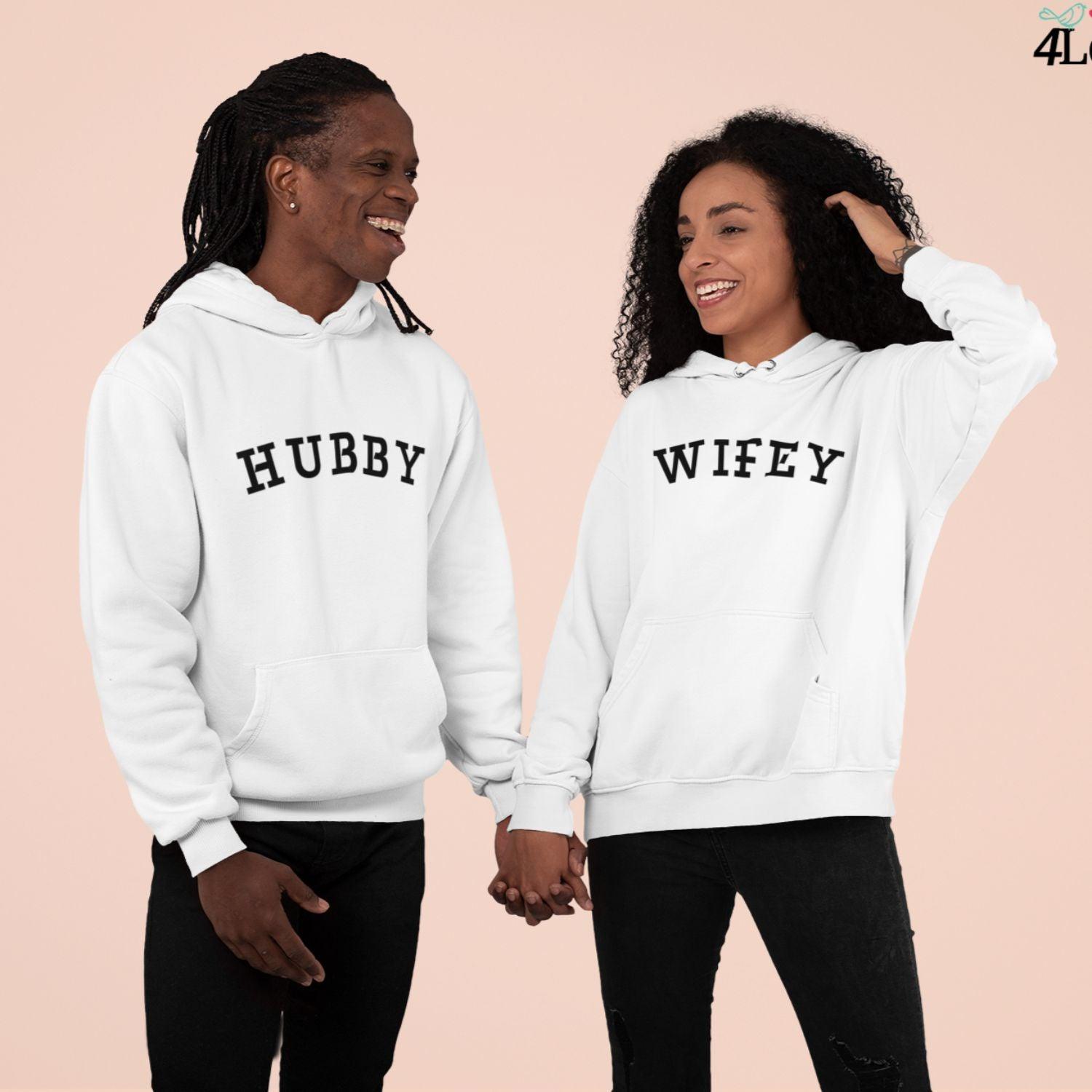 Hubby & Wifey Matching Sets: Ideal for Engagements, Weddings, Bachelorette & Honeymoon! - 4Lovebirds