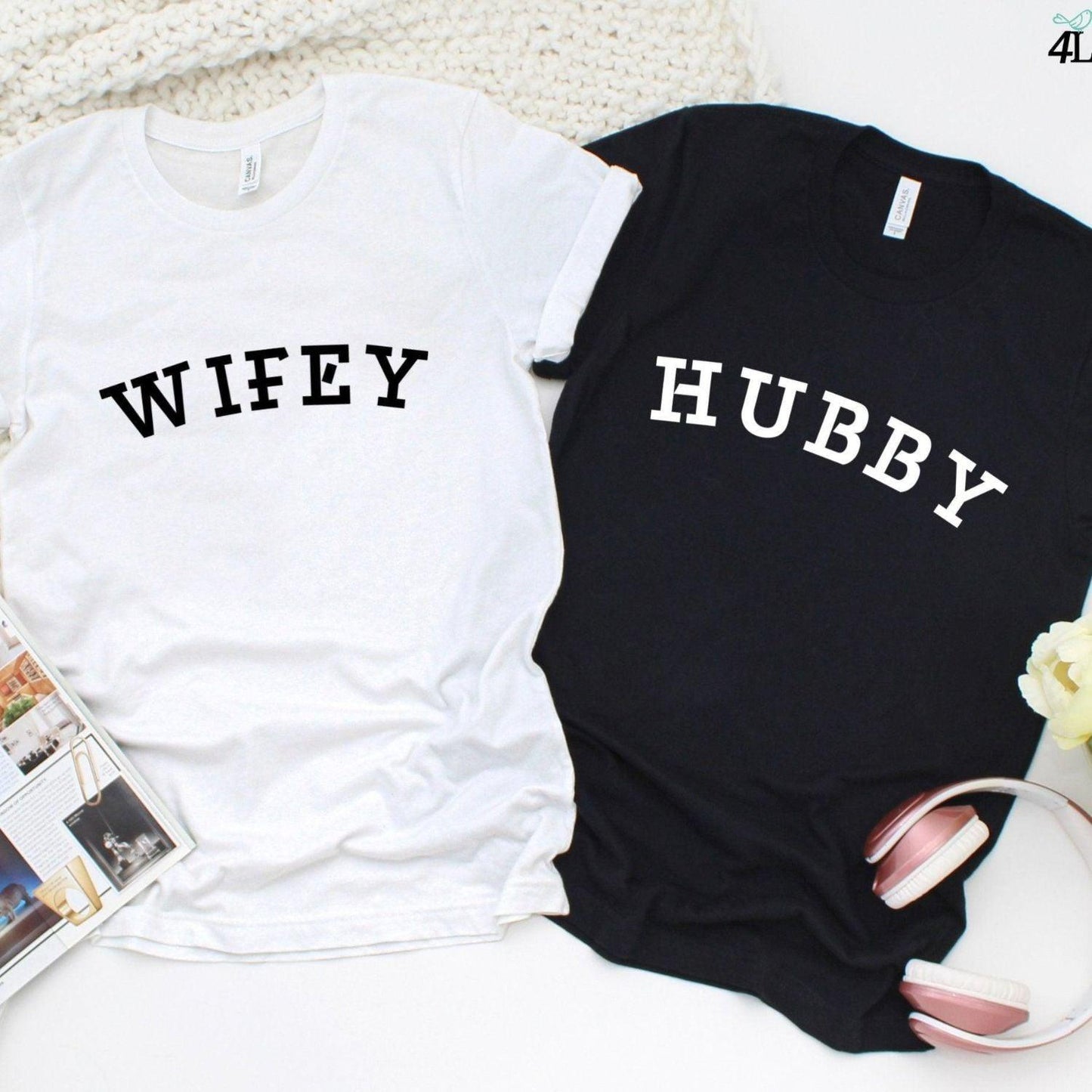Hubby & Wifey Matching Sets: Ideal for Engagements, Weddings, Bachelorette & Honeymoon! - 4Lovebirds