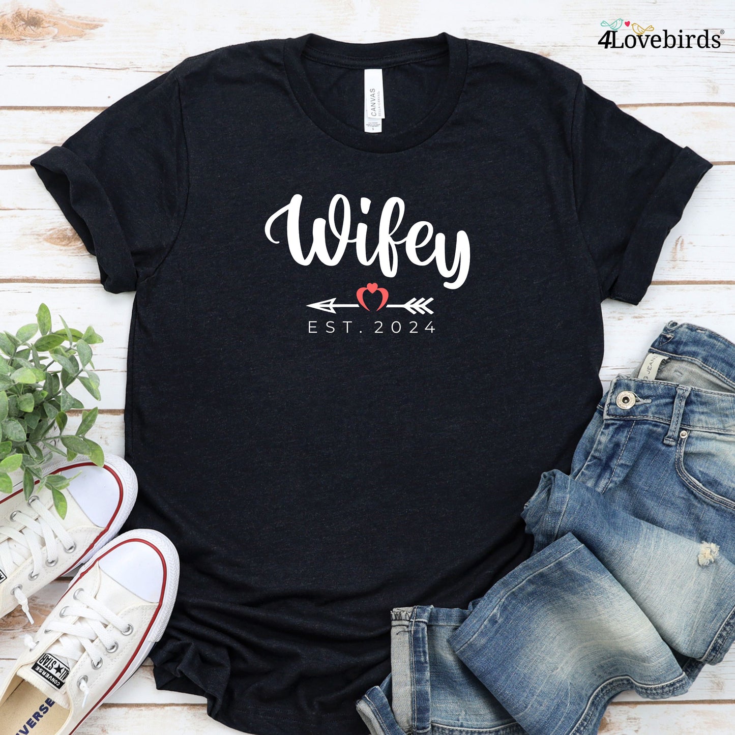 Hubby Wifey Customized Est Date Cozy Matching Outfits - Perfect for Couples