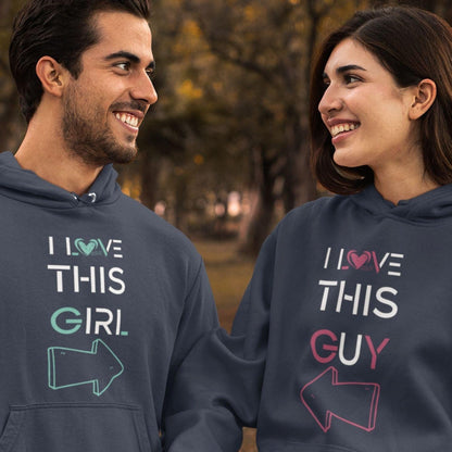 I Love This Girl & I Love This Guy Couples' Matching Set Outfits - 4Lovebirds