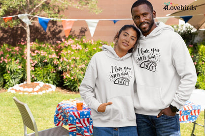 I love you more than tacos Hoodie, Foodie Lovers T-shirt, Gift for Couple, Valentine Sweatshirt, Funny Couple Longsleeve - 4Lovebirds