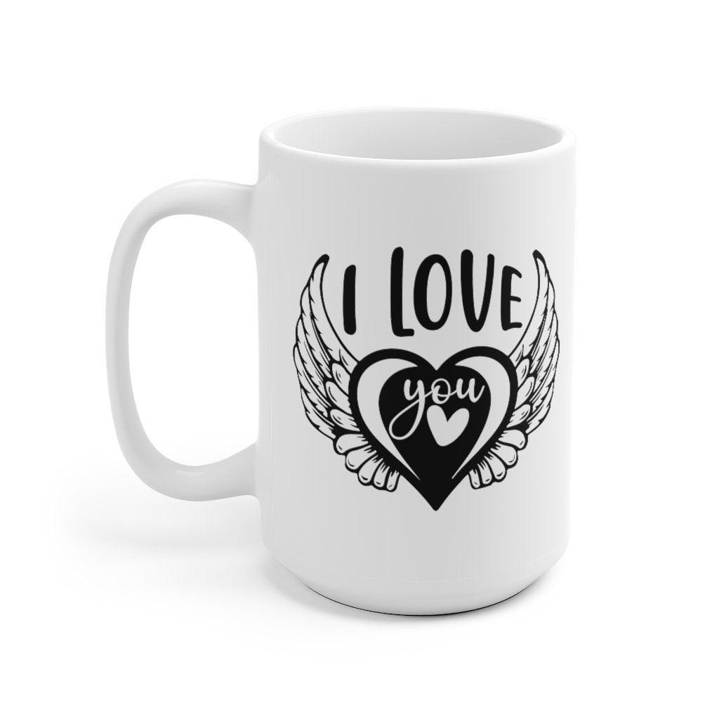 I love you Mug, Lovers matching Mug, Gift for Couples, Valentine Mug, Boyfriend / Girlfriend Mug, Cute Mug - 4Lovebirds