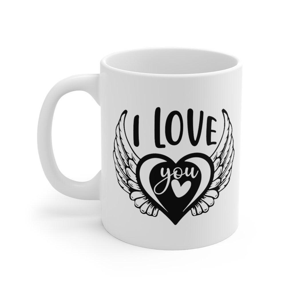 I love you Mug, Lovers matching Mug, Gift for Couples, Valentine Mug, Boyfriend / Girlfriend Mug, Cute Mug - 4Lovebirds