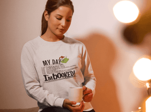 I'm Booked Funny Grinch Christmas Holiday Hoodie | Christmas Sweats, Matching Family Christmas Shirt, Funny Christmas gift, holiday Couples - 4Lovebirds