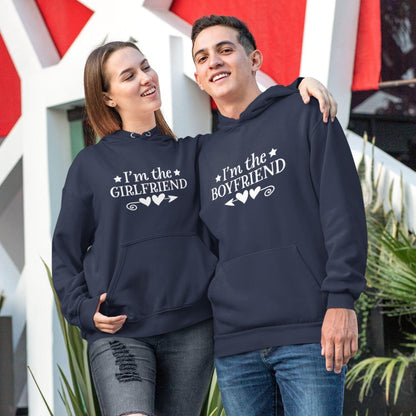 I'm The Boyfriend/Girlfriend Matching Outfits for Couples: Lovey-Dovey Gift Idea - 4Lovebirds