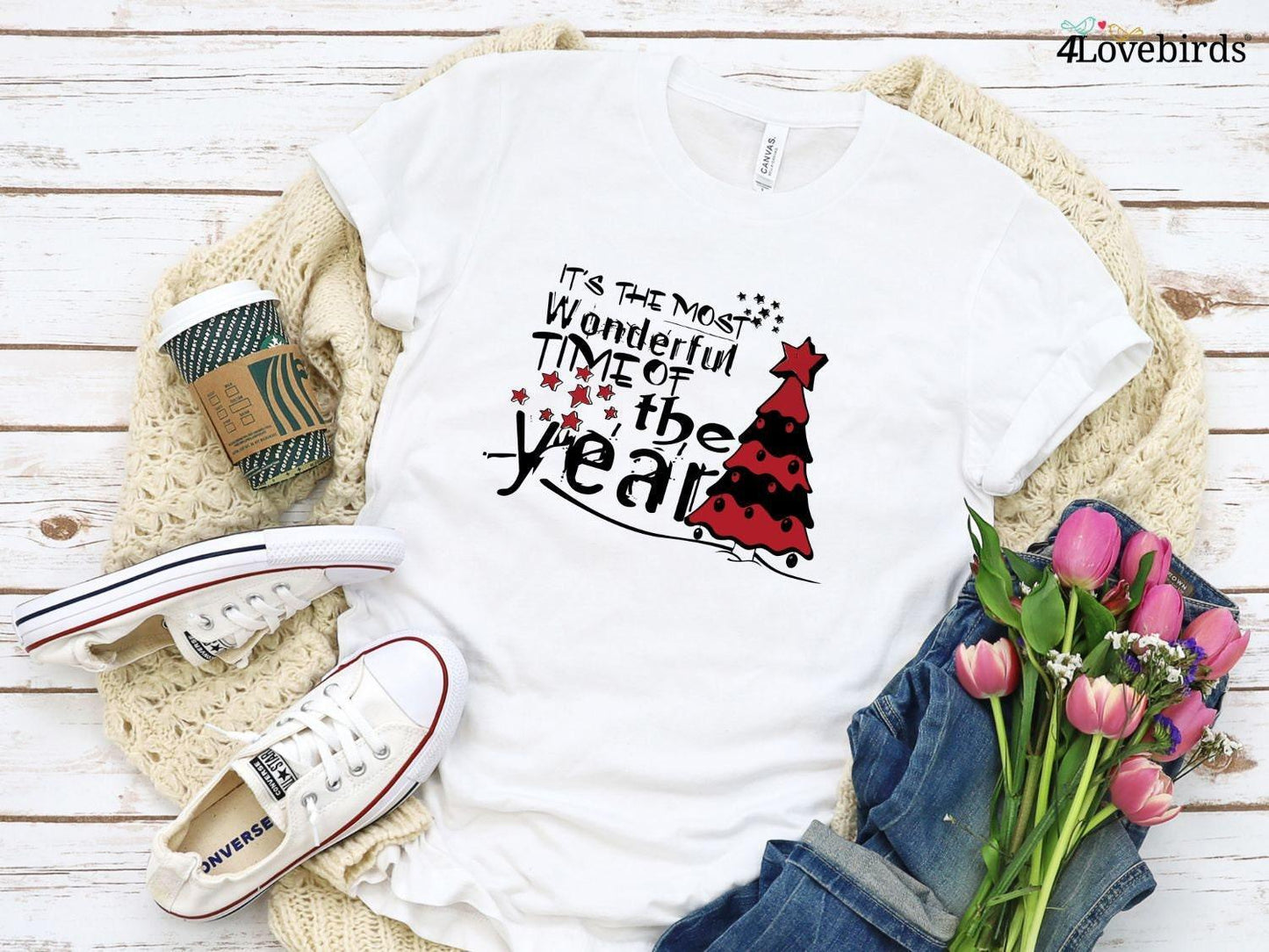 It's The Most Wonderful Time Of The Year Hoodie, Christmas Shirt, Gift For Christmas, Family Christmas Shirts, Xmas shirt, Christmas T-Shirt - 4Lovebirds