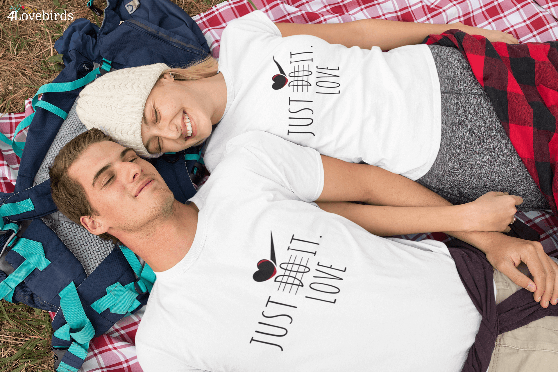 Just Love It Hoodie, Matching Couple Sweatshirts, Longsleeve shirt for Couples, Matching Couple, Valentine's Day Gifts, Wedding Gifts, Gift - 4Lovebirds