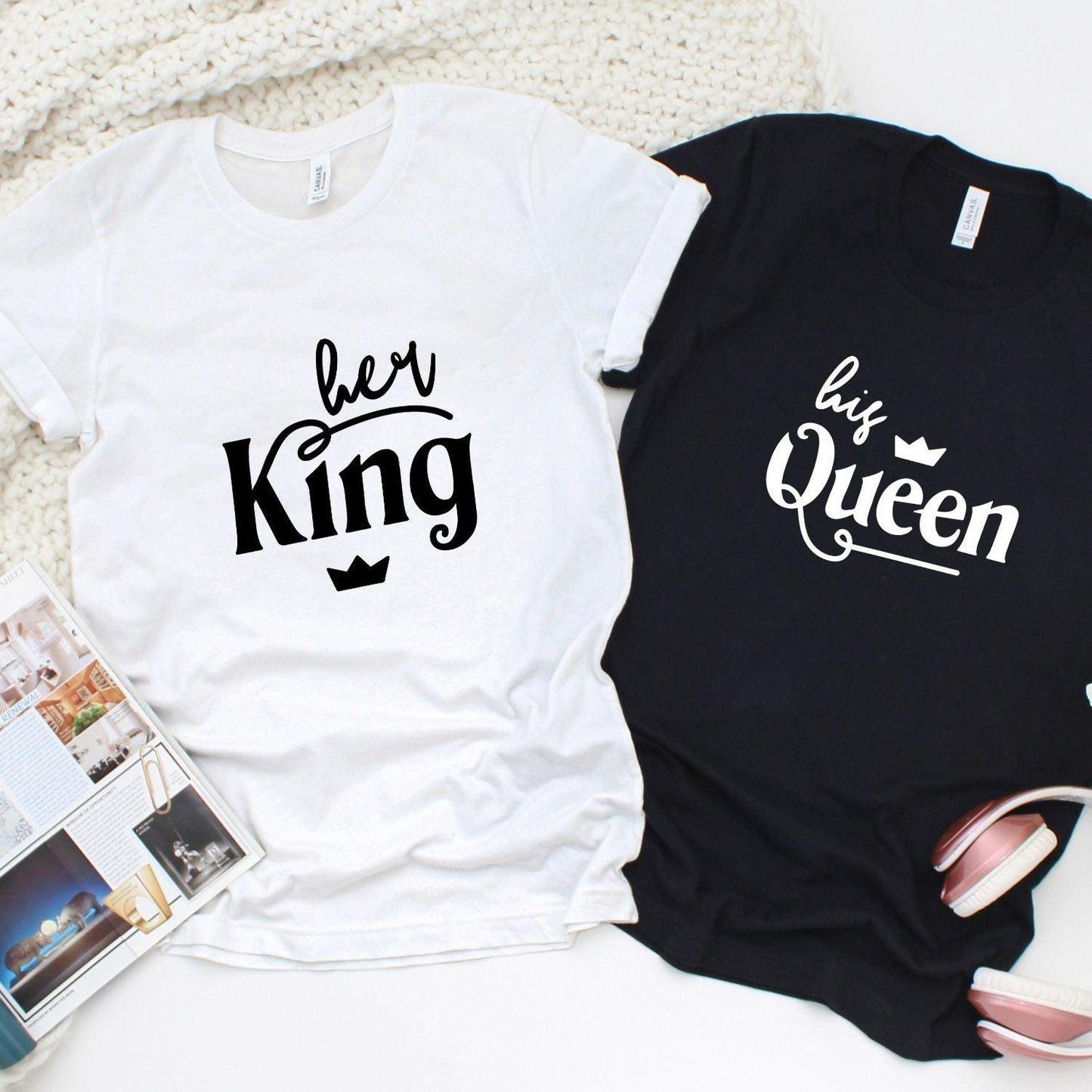 King & Queen Matching Outfits - Ideal Couples' Gift for Couples - 4Lovebirds