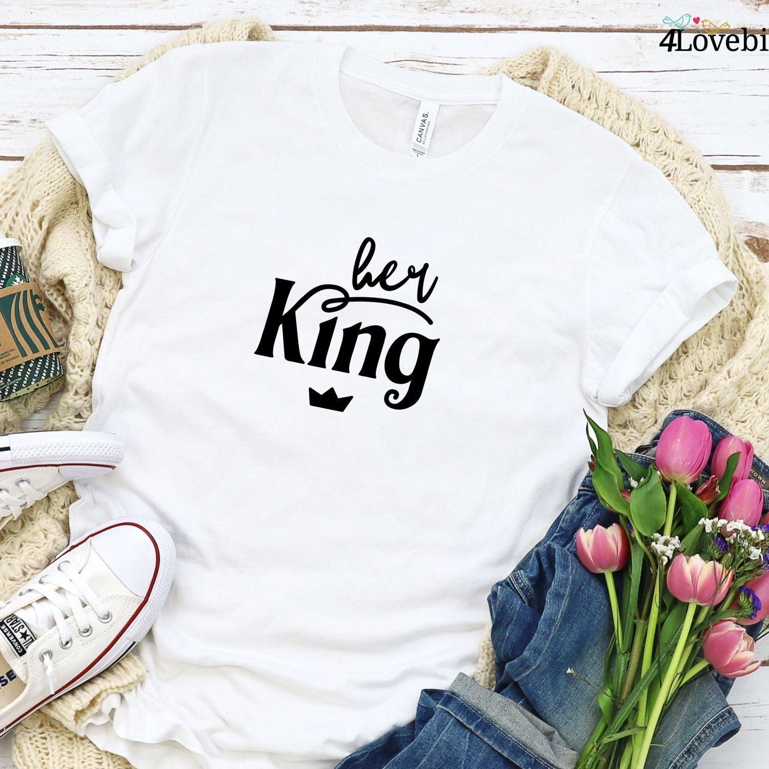 King & Queen Matching Outfits - Ideal Couples' Gift for Couples - 4Lovebirds