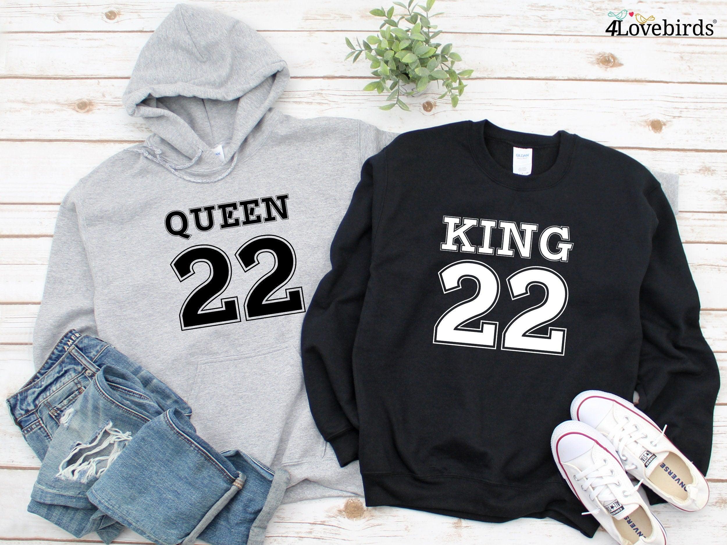 King queen hot sale matching hoodies