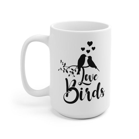 Love Birds Mug, Lovers matching Mug, Gift for Couples, Valentine Mug, Boyfriend / Girlfriend Mug, Cute Mug - 4Lovebirds