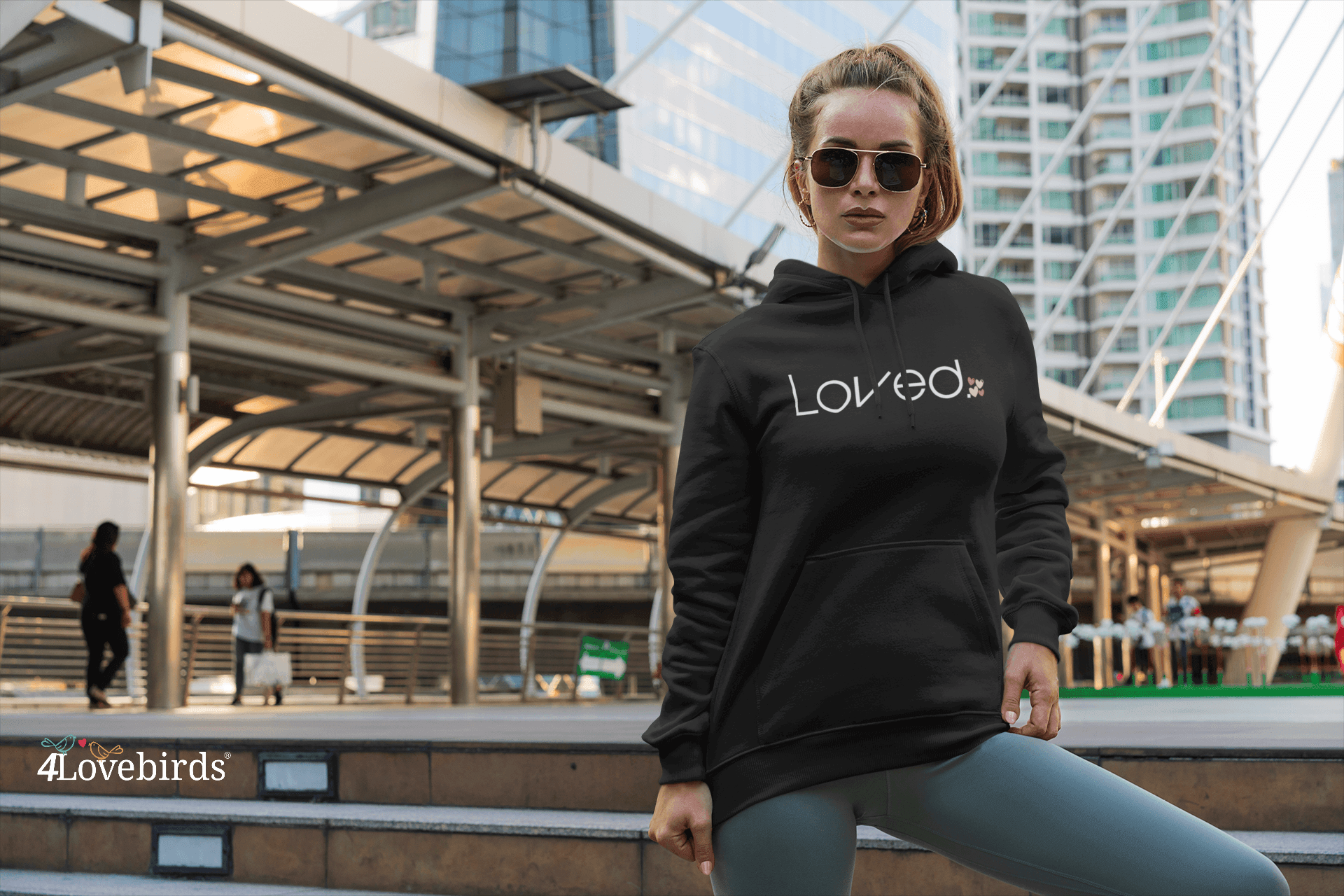 Loved Hoodie. You are loved shirt. Valentine gift. Valentine's Day shirt. Inspirational love hooded sweatshirt. Valentine gifts men & women. - 4Lovebirds