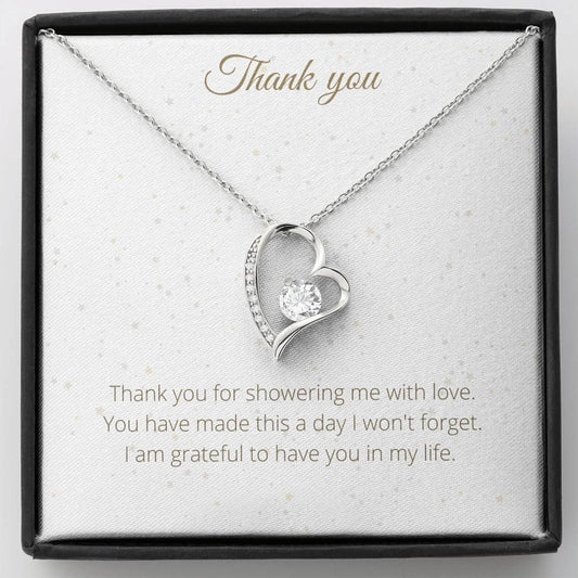 Lovely Heart Necklace For Appreciation - Thank You Necklace Birthday Gift for Friends, Necklace for a friend, Appreciation Gift - 4Lovebirds