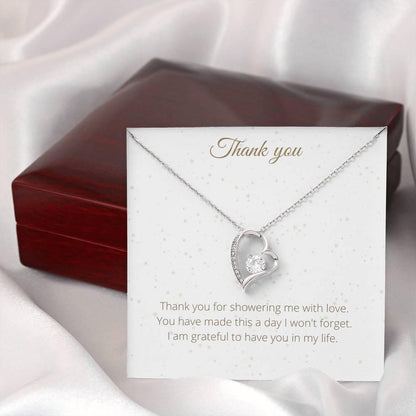 Lovely Heart Necklace For Appreciation - Thank You Necklace Birthday Gift for Friends, Necklace for a friend, Appreciation Gift - 4Lovebirds