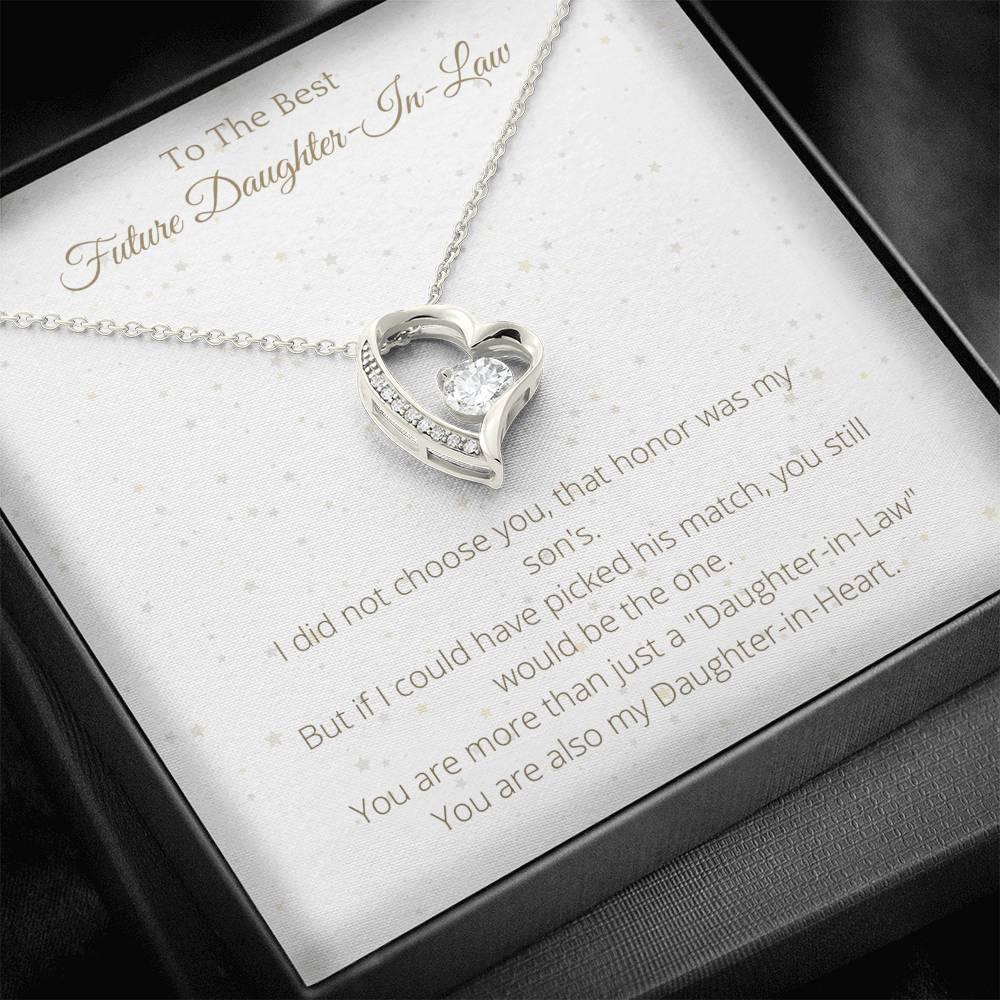 Lovely Heart Necklace For Daughter-In-Law - To My Daughter-In-Law Necklace Birthday Gift for Daughter-In-Law, Necklace for Daughter - 4Lovebirds