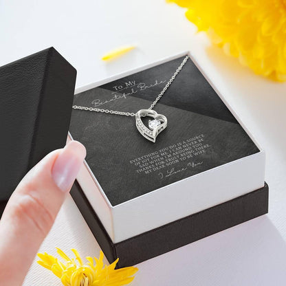 Lovely Heart Necklace - To My Bride - 4Lovebirds