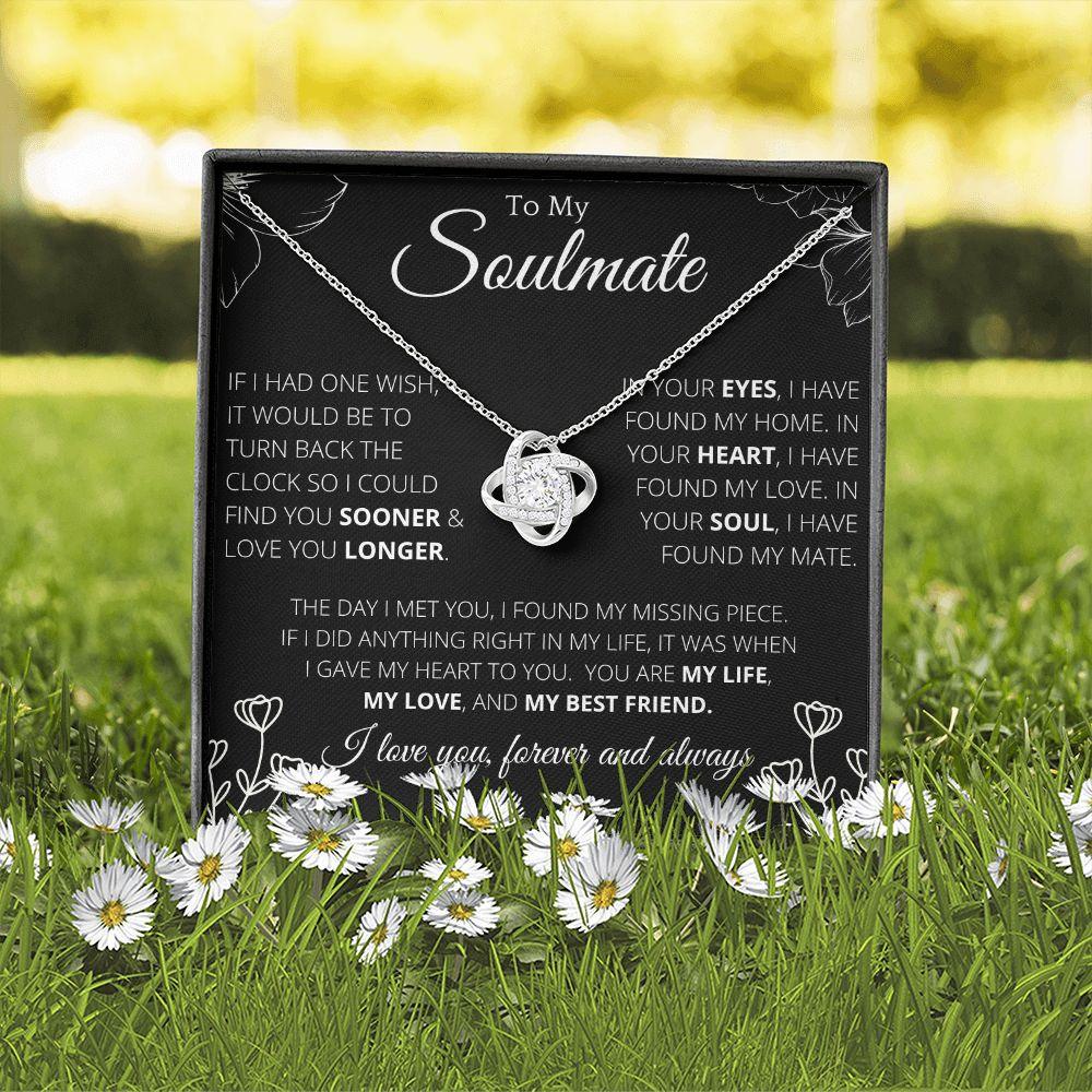To My Soulmate Necklace, Jewelry Gift for Her, Gift for Soulmate, Soulmate  Jewelry, Soulmate Gift, Love Necklace Gifts for Her, Anniversary - Etsy