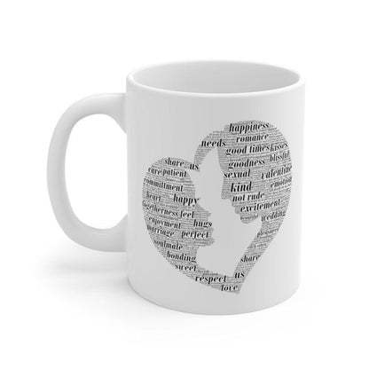 Lovely Word Art Mug, Lovers matching Mug, Gift for Couples, Valentine Mug, Boyfriend and Girlfriend Mug, Cute Mug - 4Lovebirds