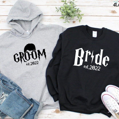 Magical Couple's Custom EST. Matching Outfits: Inspired by Harry Potter for Bride & Groom - 4Lovebirds