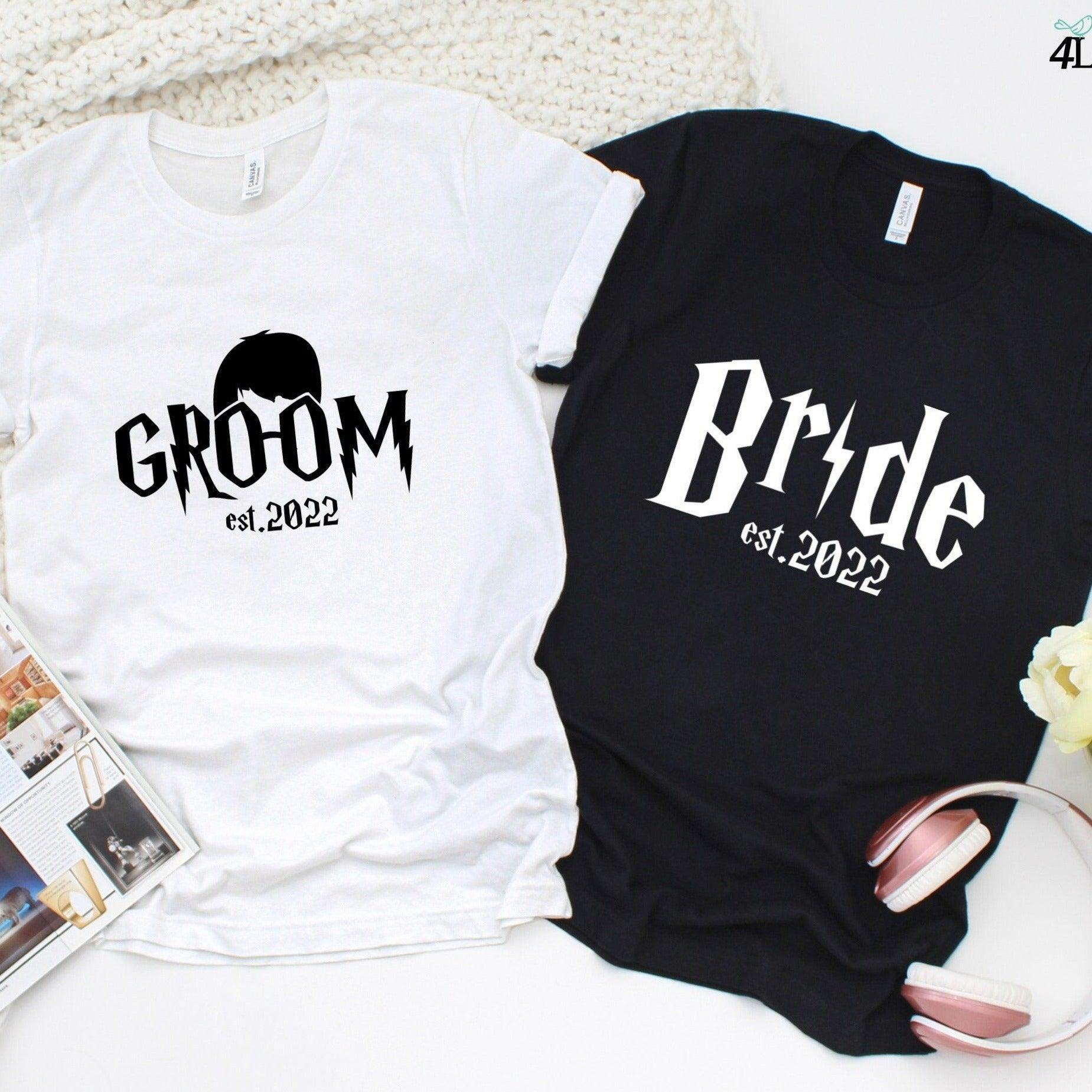 Magical Couple's Custom EST. Matching Outfits: Inspired by Harry Potter for Bride & Groom - 4Lovebirds