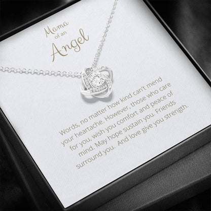 Mama of an Angel Lovely Knot Necklace - 4Lovebirds
