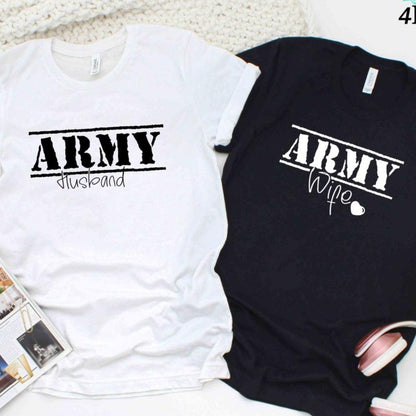 Matching Army Wife Apparel: T-Shirts, Hoodies & Sweatshirts - Valentine's Day Gifts for Her - 4Lovebirds