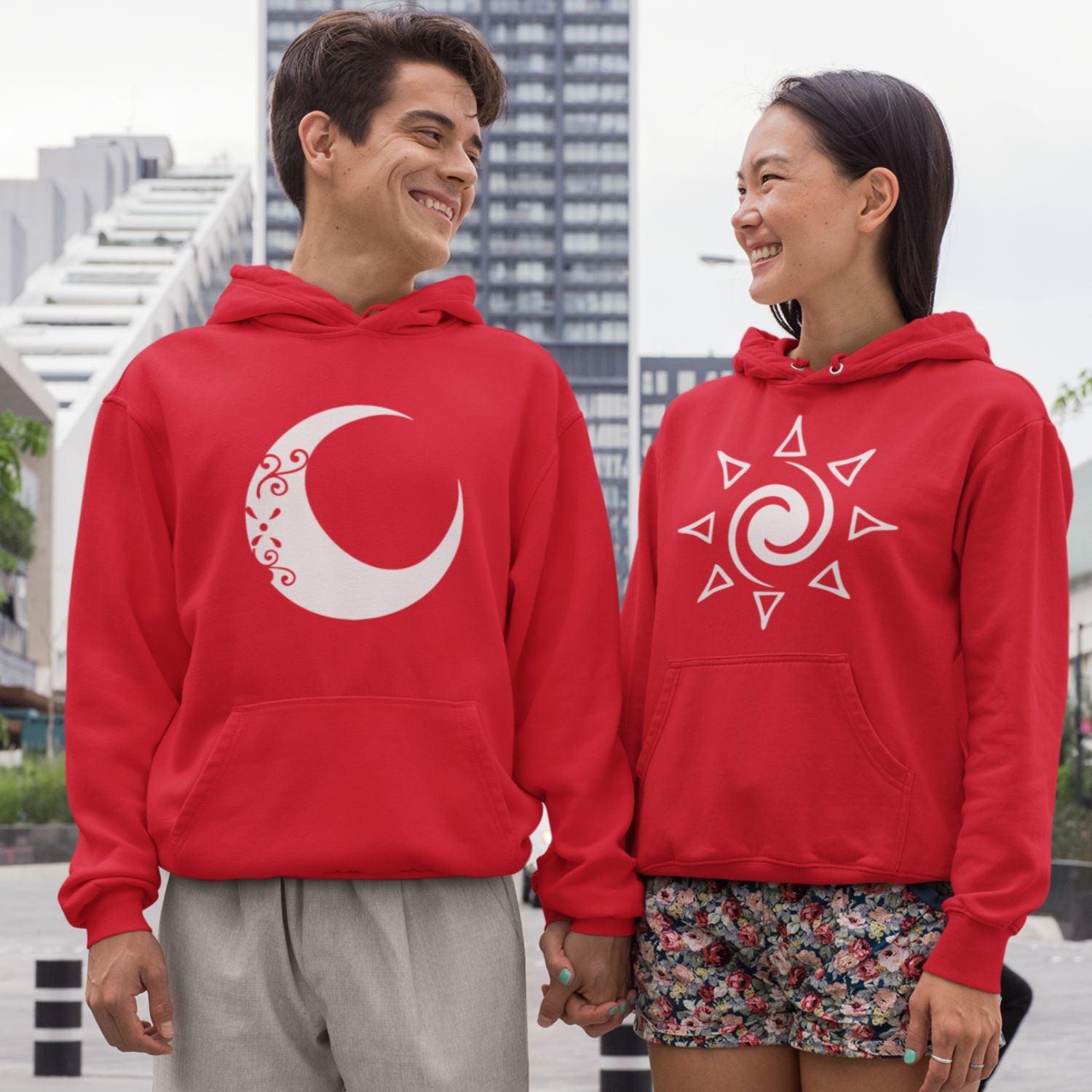 Matching Couple Outfits: Moon Sun, His Hers, Valentines Gift - 4Lovebirds