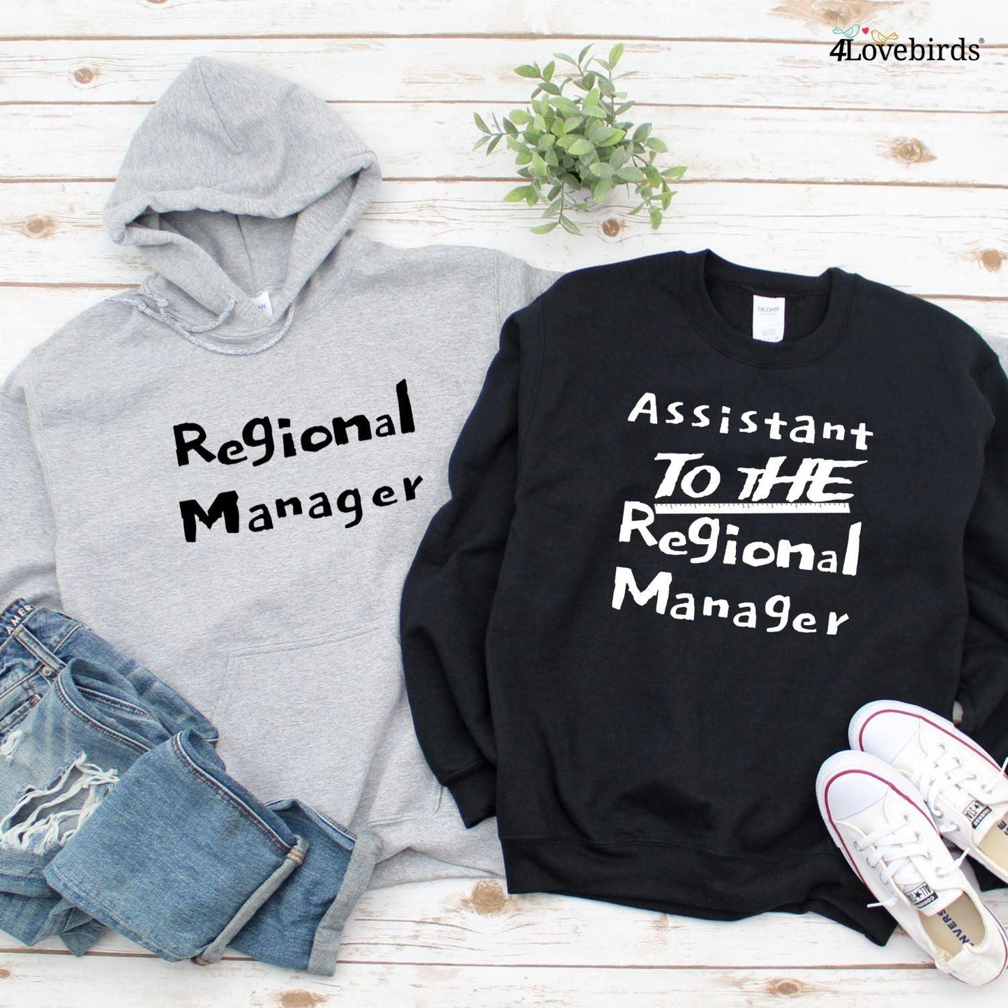 Matching Couple Outfits: Regional Manager/Assistant Gift Set - 4Lovebirds