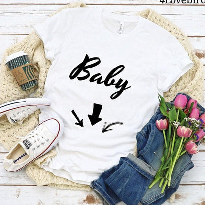 Matching Couple Pregnancy Outfits: Baby/Beer Hoodie & Pregnancy Reveal Shirts - Perfect Pregnancy Gift. - 4Lovebirds