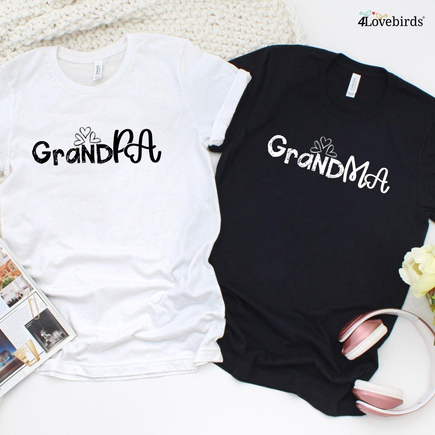 Matching Grandparent Announcement Set: Grandma & Grandpa Matching Outfits - 4Lovebirds