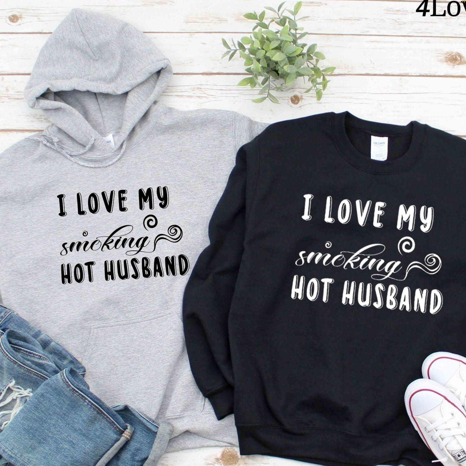 Matching Husband & Wife Outfits: I Love My Smoking Hot Husband Apparel - 4Lovebirds