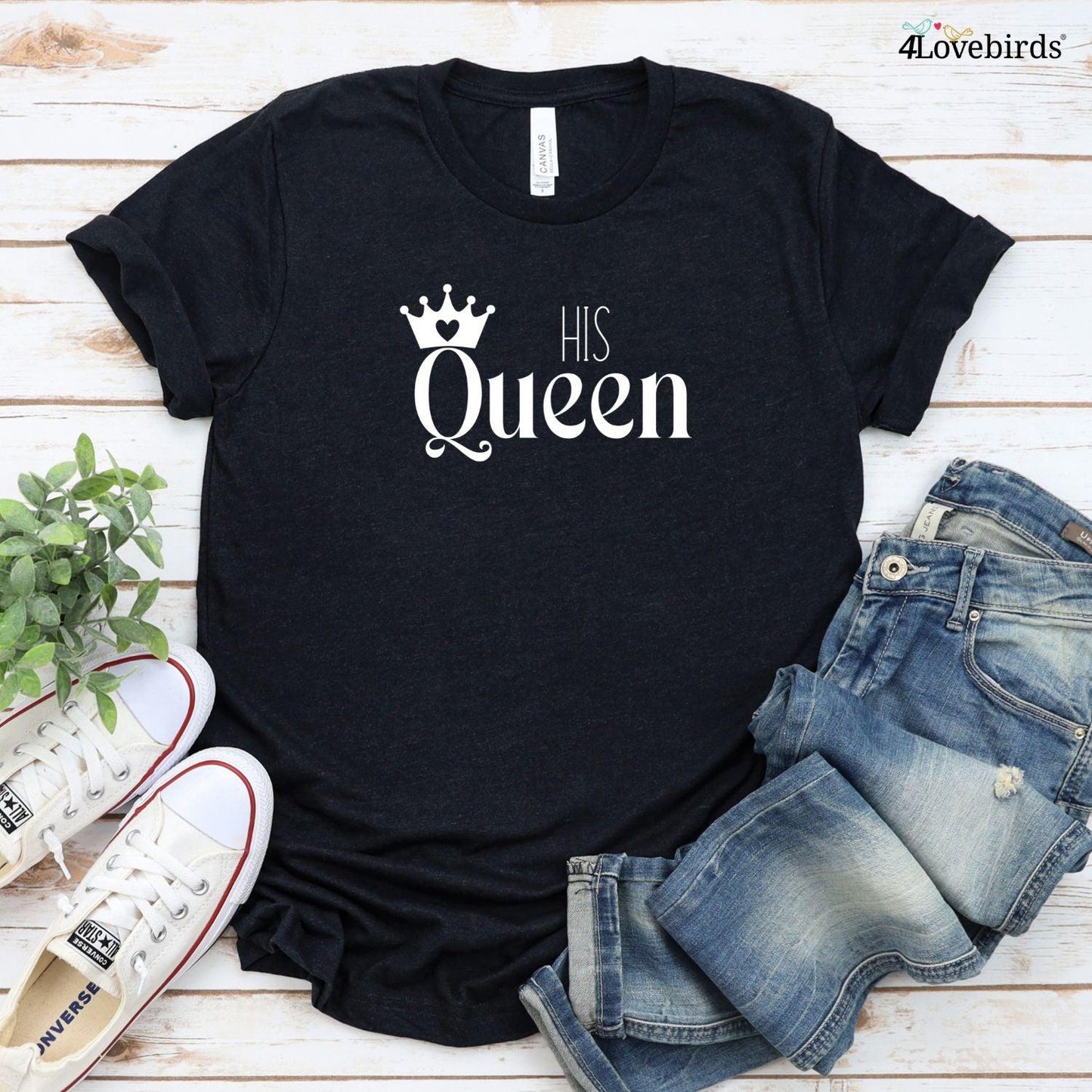 Matching King & Queen Outfit: Gift for Couples, Sweatshirt & Longsleeve - 4Lovebirds