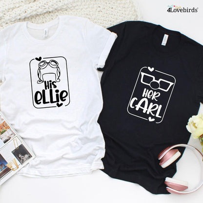 Matching Mr & Mrs UP Outfits for Couples: His Ellie & Her Carl Hoodies - 4Lovebirds
