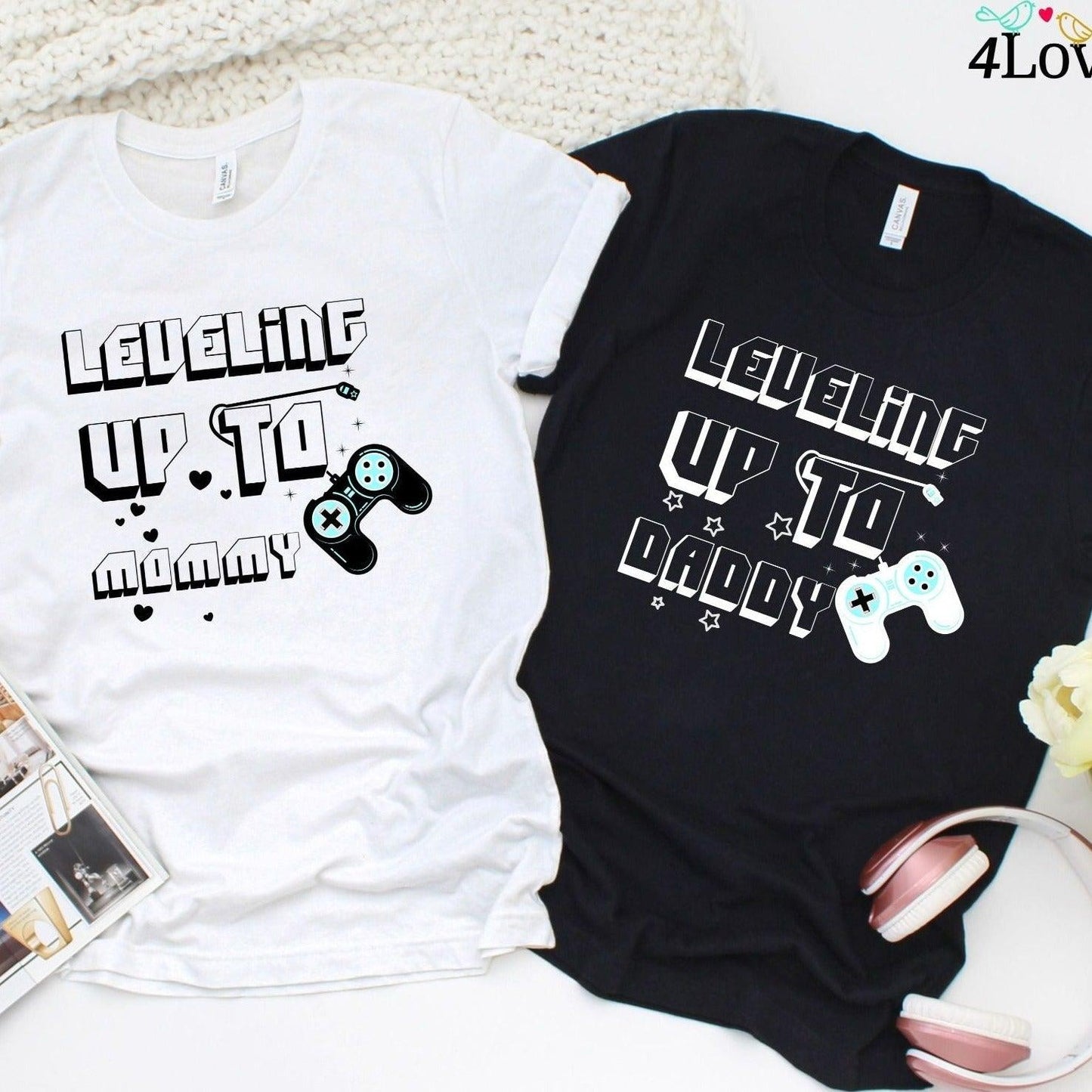 Matching Outfits for Mommy & Daddy: Pregnancy Announcement Gifts & Parents Gift - 4Lovebirds