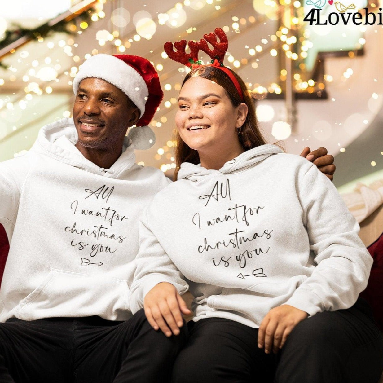 Matching Set: All I Want For Christmas Is You Xmas Gift Outfits - 4Lovebirds