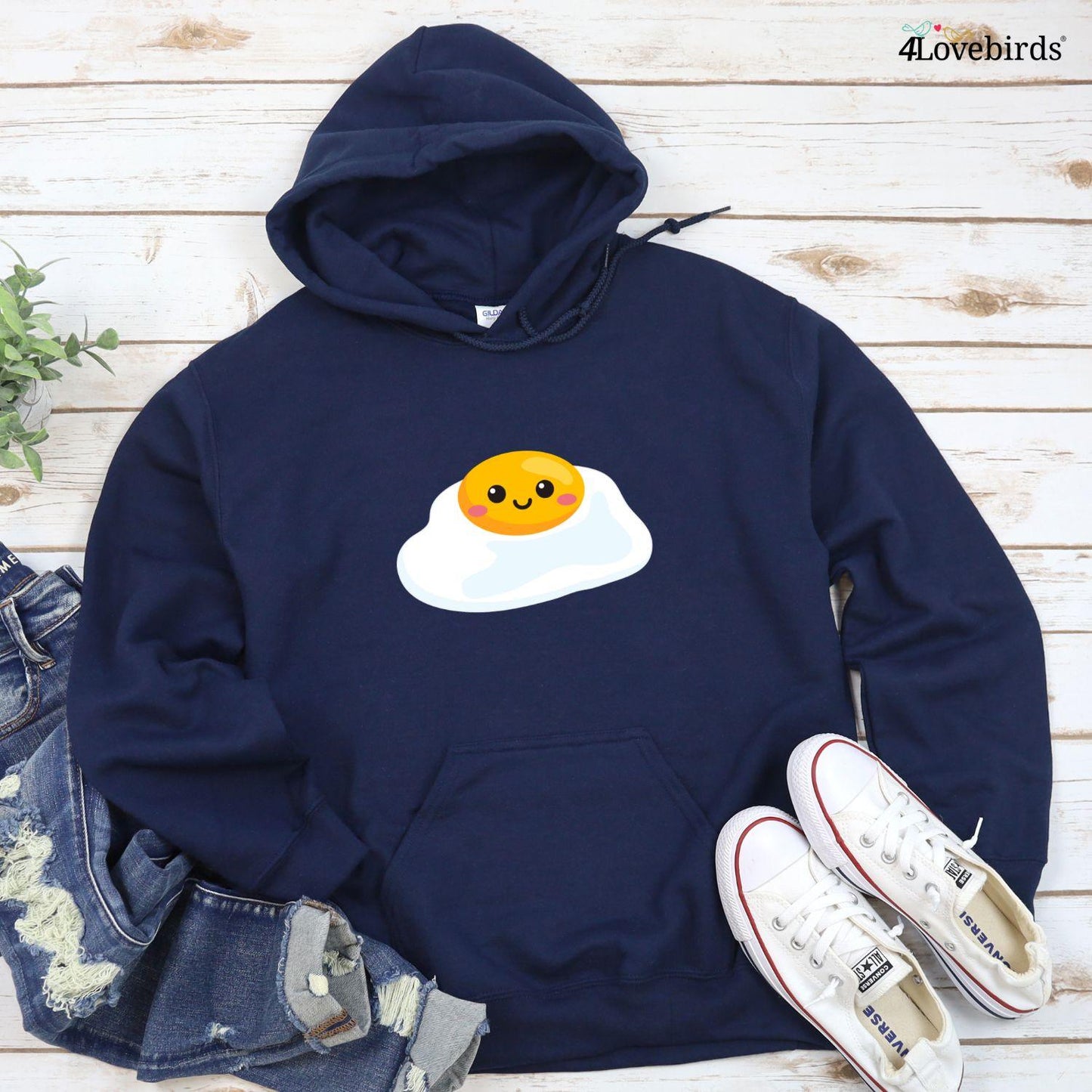 Matching Set: Bacon & Eggs Foodie Lovers Gift for Couples, Valentine Outfit, Best Food Duo Cute Tops - 4Lovebirds