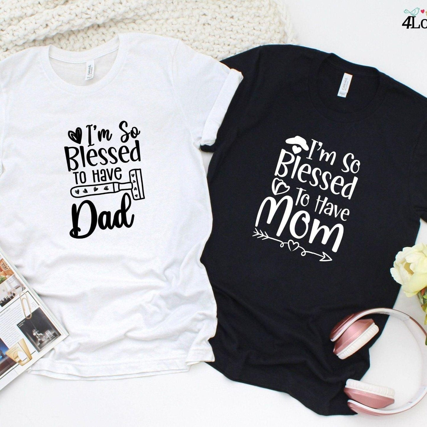 Matching Set: Dad/Mom Hoodie & Lovers T-shirt - Perfect Gift Idea for Couples & Parents! - 4Lovebirds