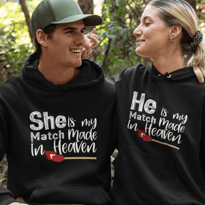 Matching Set for Couple: Match Made In Heaven Anniversary Gift Outfit - 4Lovebirds