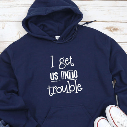 Matching Set for Couples & Best Friends: Get Us Into Trouble, Get Us Out of Trouble - 4Lovebirds